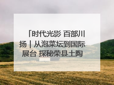 时代光影 百部川扬｜从泡菜坛到国际展台 探秘荣县土陶的“破圈”之路