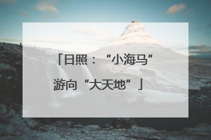 日照：“小海马”游向“大天地”