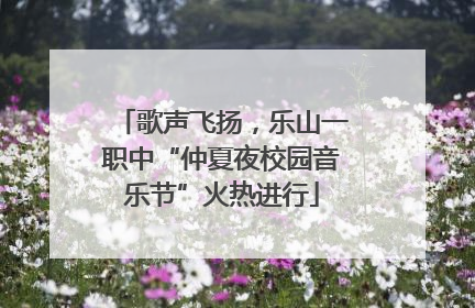 歌声飞扬，乐山一职中“仲夏夜校园音乐节”火热进行