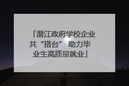 潜江政府学校企业共“搭台” 助力毕业生高质量就业