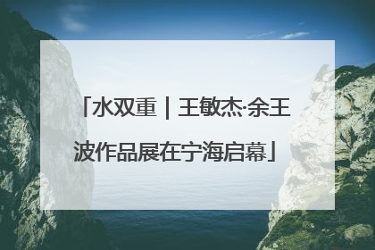 水双重｜王敏杰·余王波作品展在宁海启幕