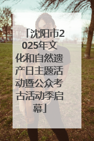沈阳市2025年文化和自然遗产日主题活动暨公众考古活动季启幕