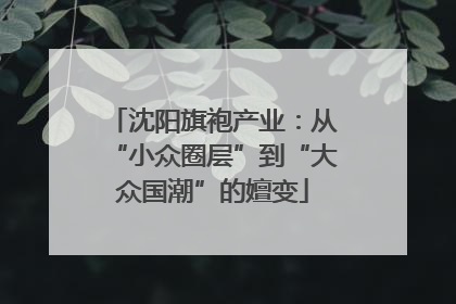 沈阳旗袍产业：从“小众圈层”到“大众国潮”的嬗变