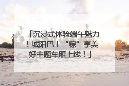 沉浸式体验端午魅力！城阳巴士“粽”享美好主题车厢上线！