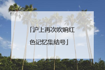 沪上再次吹响红色记忆集结号