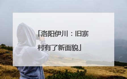 洛阳伊川：旧寨村有了新面貌