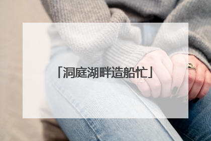 洞庭湖畔造船忙