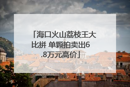 海口火山荔枝王大比拼 单颗拍卖出6.8万元高价
