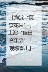 海淀“莫奈花园”，上演“稻田音乐会”！现场直击