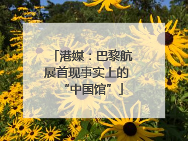 港媒：巴黎航展首现事实上的“中国馆”