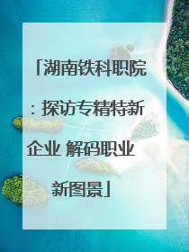 湖南铁科职院：探访专精特新企业 解码职业新图景