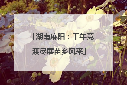 湖南麻阳：千年竞渡尽展苗乡风采