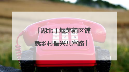湖北十堰茅箭区铺就乡村振兴共富路