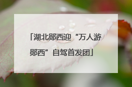 湖北郧西迎“万人游郧西”自驾首发团