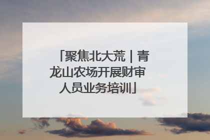 聚焦北大荒｜青龙山农场开展财审人员业务培训