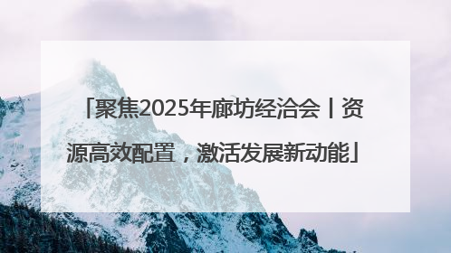 聚焦2025年廊坊经洽会丨资源高效配置，激活发展新动能