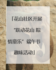花山社区开展“跃动花山 粽情童乐”端午节趣味活动