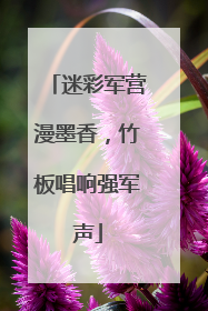 迷彩军营漫墨香，竹板唱响强军声