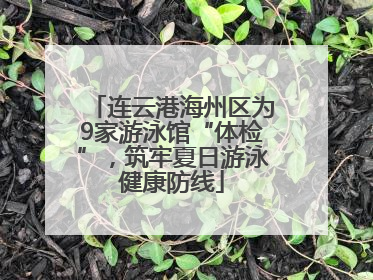 连云港海州区为9家游泳馆“体检”，筑牢夏日游泳健康防线