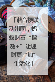 谐音梗联动出圈，蚂蚁财富“指数+”让理财更“加”生活化