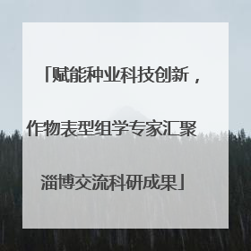 赋能种业科技创新，作物表型组学专家汇聚淄博交流科研成果