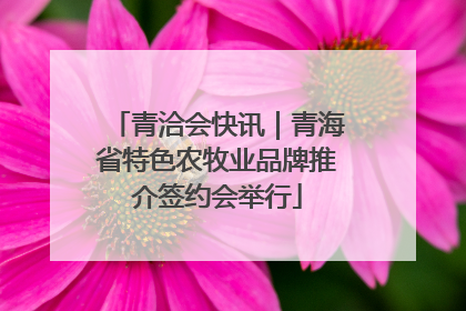 青洽会快讯｜青海省特色农牧业品牌推介签约会举行