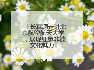 长森源走进北京航空航天大学，展现红参非遗文化魅力