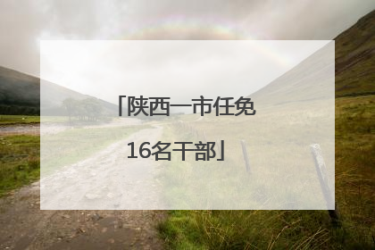 陕西一市任免16名干部