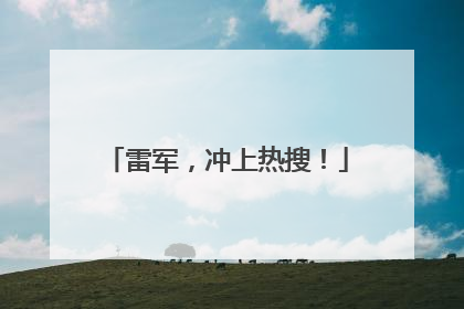 雷军，冲上热搜！