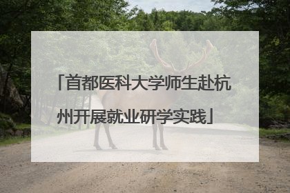 首都医科大学师生赴杭州开展就业研学实践