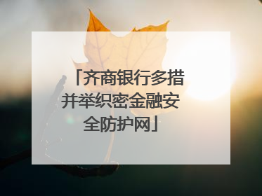 齐商银行多措并举织密金融安全防护网