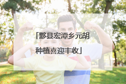 黟县宏潭乡元胡种植喜迎丰收