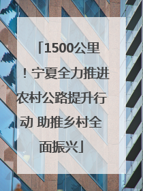 1500公里！宁夏全力推进农村公路提升行动 助推乡村全面振兴