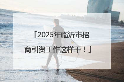 2025年临沂市招商引资工作这样干！