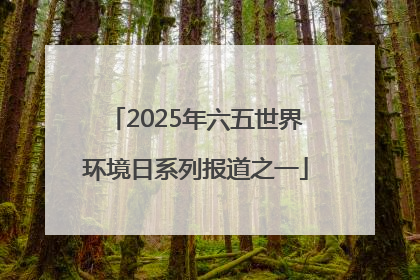 2025年六五世界环境日系列报道之一