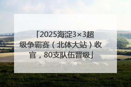 2025海淀3×3超级争霸赛（北体大站）收官，80支队伍晋级