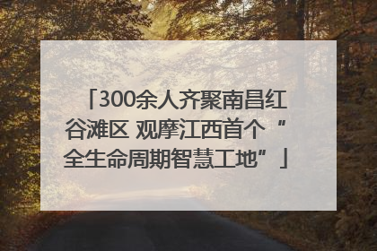 300余人齐聚南昌红谷滩区 观摩江西首个“全生命周期智慧工地”