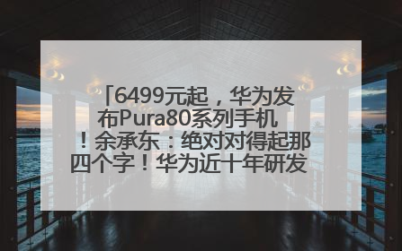 6499元起，华为发布Pura80系列手机！余承东：绝对对得起那四个字！华为近十年研发投入12490亿元